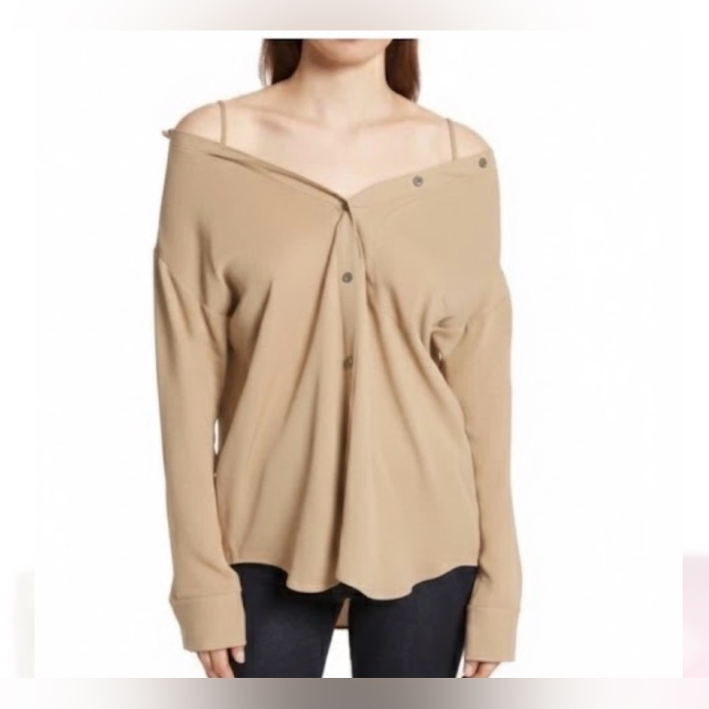 Theory Tamalee S. Classic GGT 100% Silk Top Size S